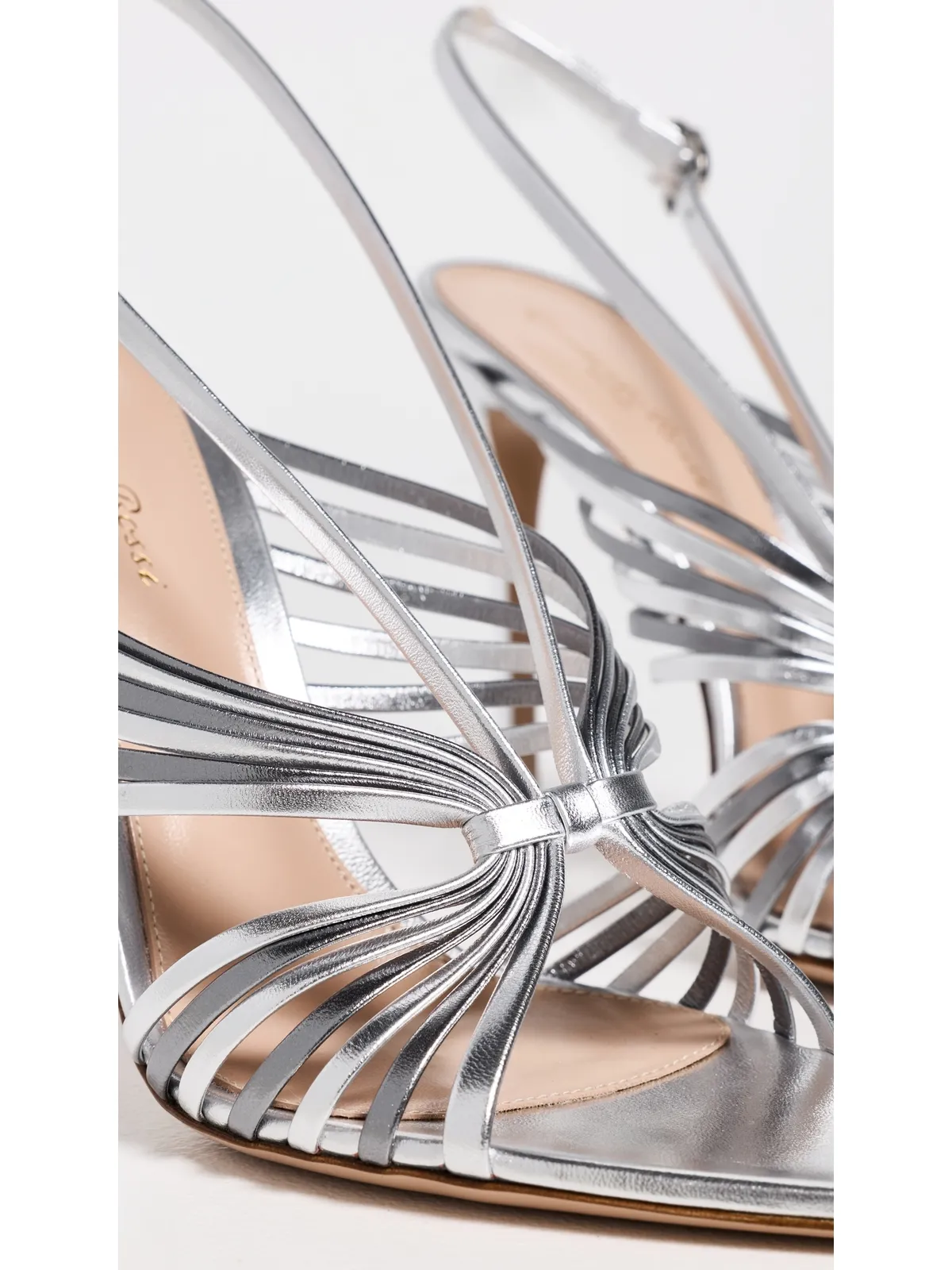 Gianvito Rossi G32784 ナッパシルク ヒール - 画像6