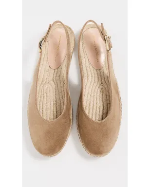 Gianvito Rossi Paz ベロアとコルダ エスパドリーレ キャメル/ナチュラル - サムネイル5