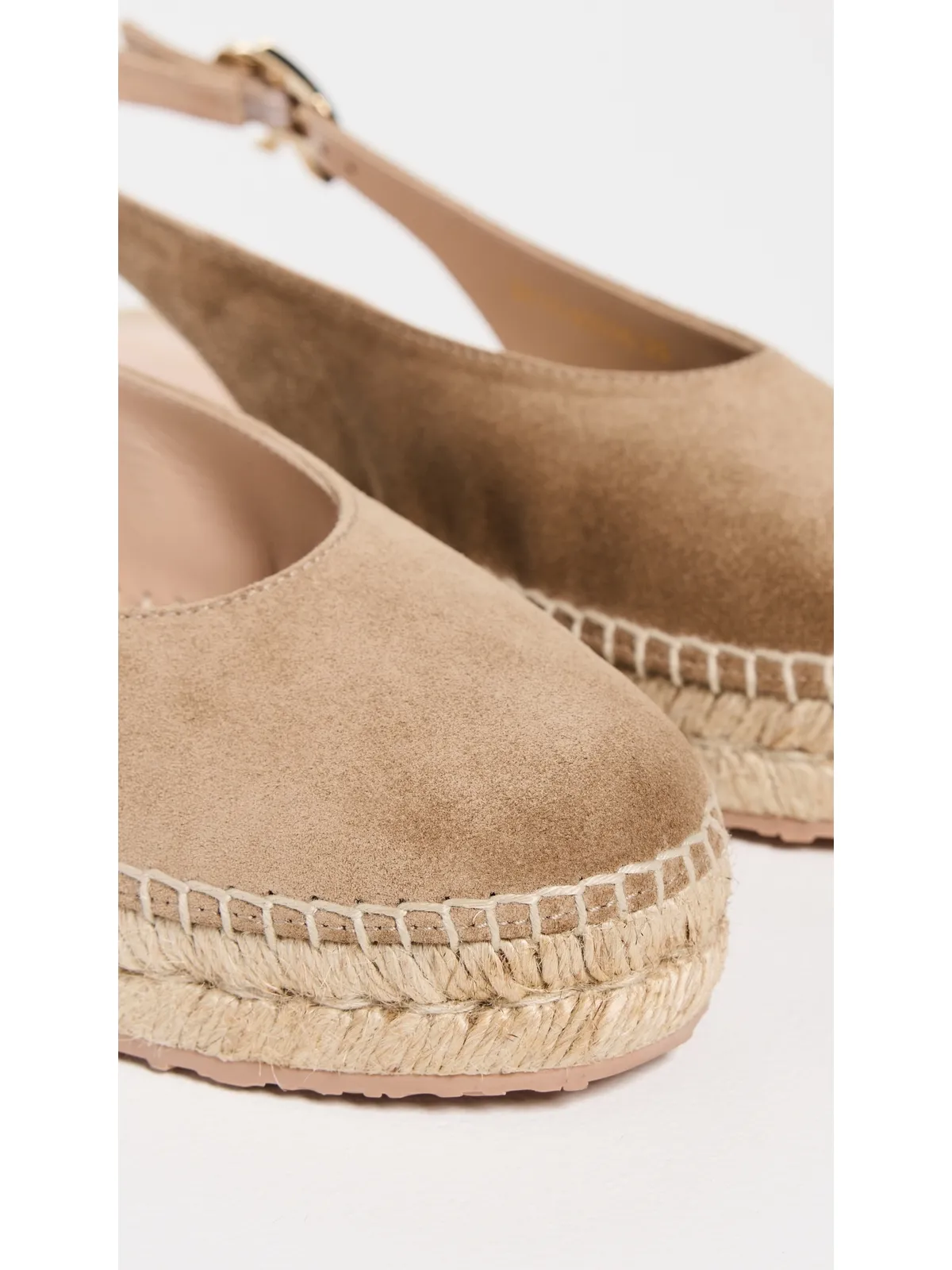 Gianvito Rossi Paz ベロアとコルダ エスパドリーレ キャメル/ナチュラル - 画像6