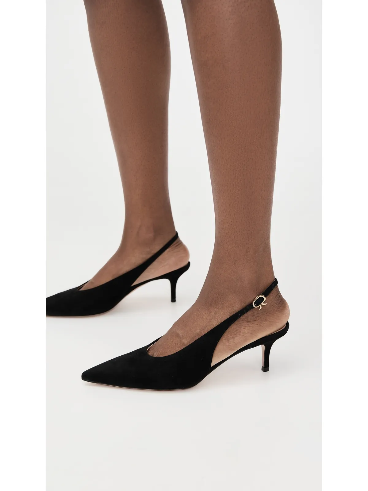 Gianvito Rossi ロビー スリングバック スエード - 画像3