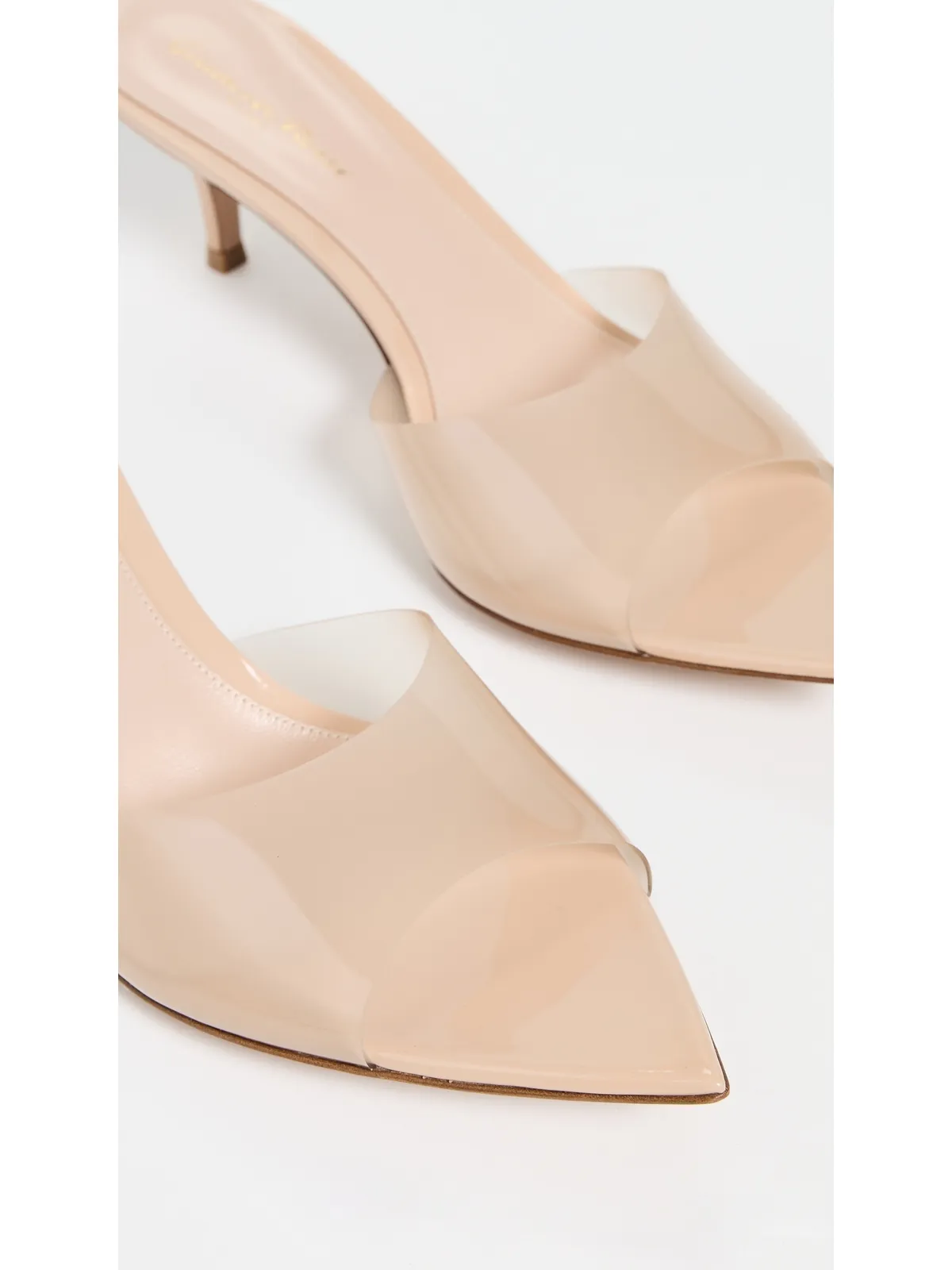 Gianvito Rossi Elle Glass+Vernice サンダル Nude - 画像6