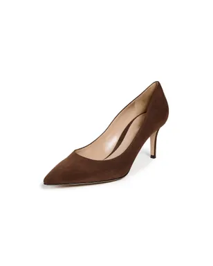 Gianvito Rossi Gianvito 70 カモシオ ヒール ブラウン - サムネイル1