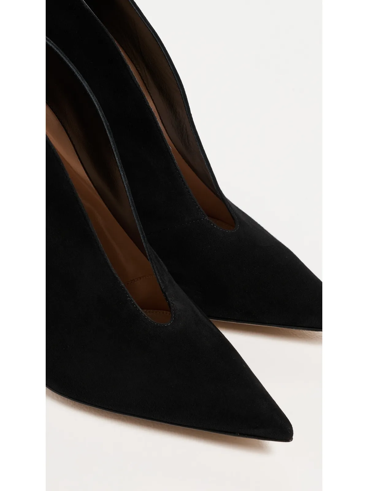 Gianvito Rossi ヴァニア スエード ヒール ブラック - 画像5