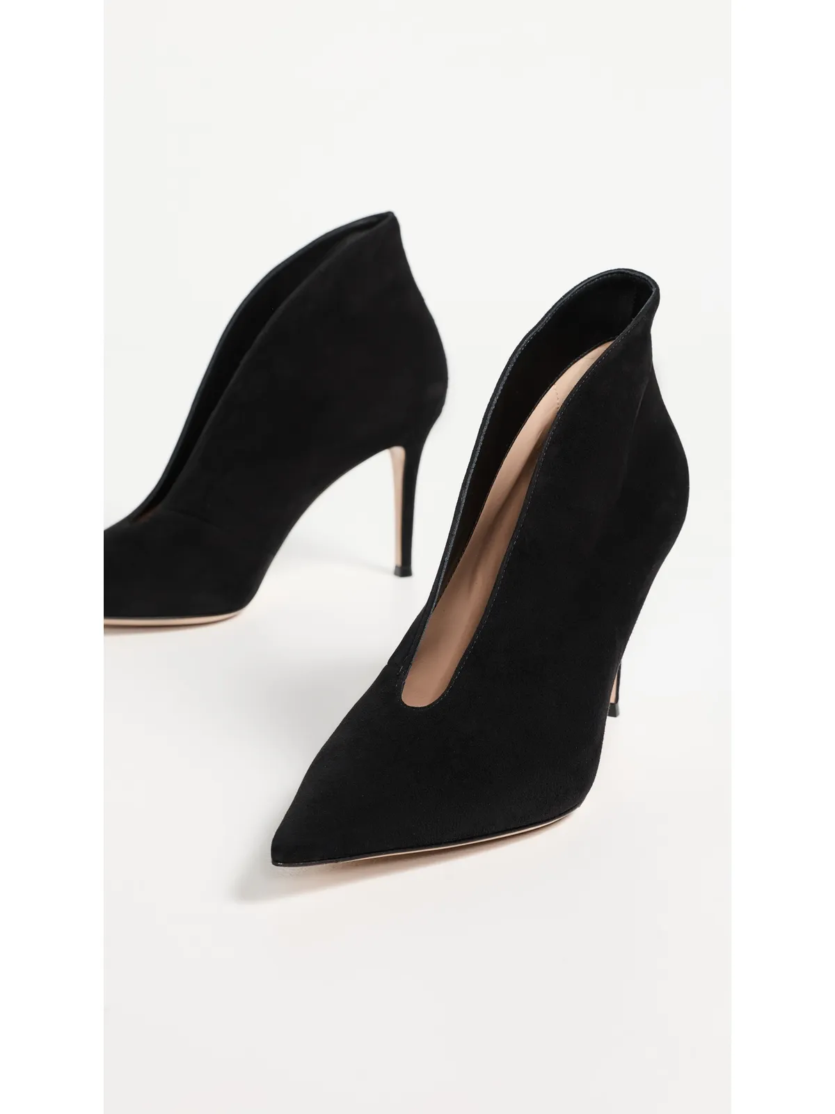 Gianvito Rossi ヴァニア スエード ヒール ブラック - 画像6