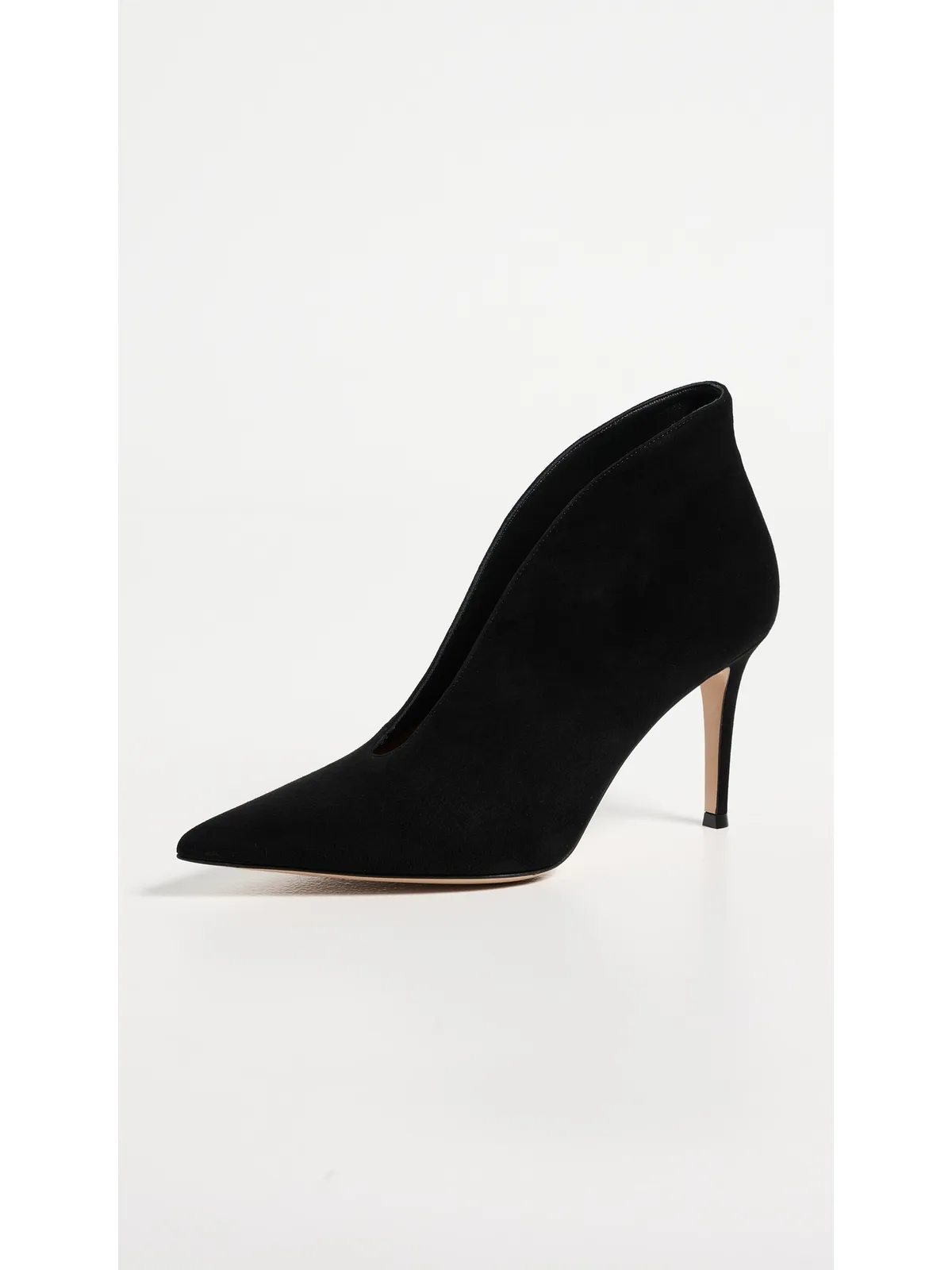 Gianvito Rossi ヴァニア スエード ヒール ブラック - 画像2