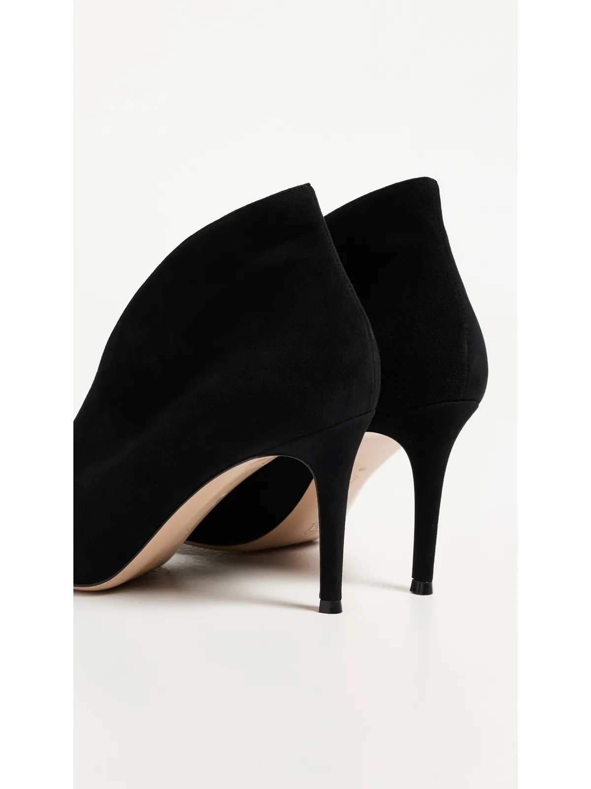 Gianvito Rossi ヴァニア スエード ヒール ブラック - 画像4