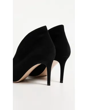 Gianvito Rossi ヴァニア スエード ヒール ブラック - サムネイル4