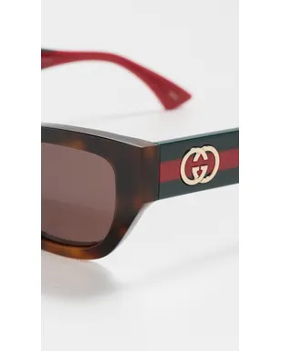 Gucci Web Stripe サングラス - サムネイル5