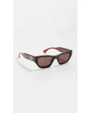 Gucci Web Stripe サングラス - サムネイル4