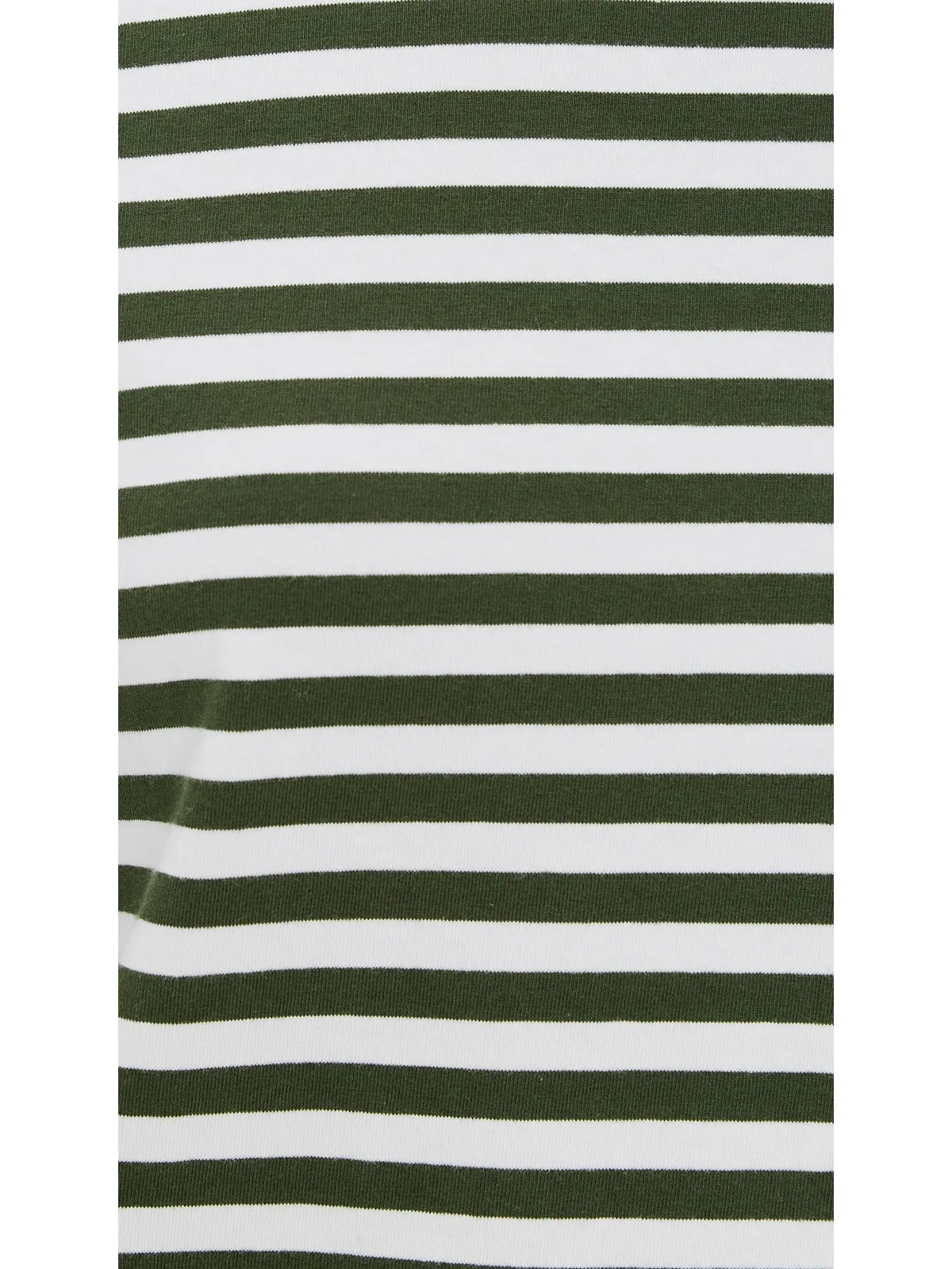 Denimist デニミスト ロングスリーブ ボートネック Tシャツ オリーブグリーン×エクリュ ストライプ - 画像6