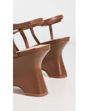 Dolce Vita Aylee ウェッジサンダル コニャックレザー - サムネイル4