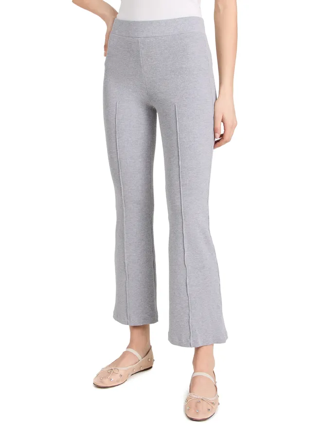 DONNI. DONNI. リブキックフレアパンツ ヘザーグレーの商品画像
