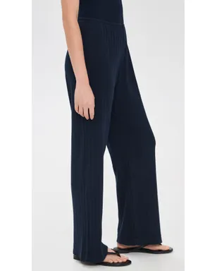 DONNI. The Pointelle Simple Crop Pants Navy M - サムネイル4