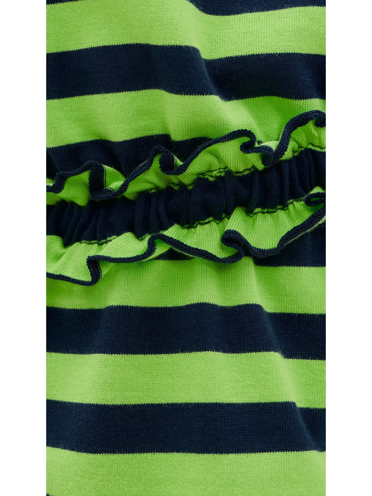 Damson Madder プリュディ・フリル長袖Tシャツ（ライム） - 画像6