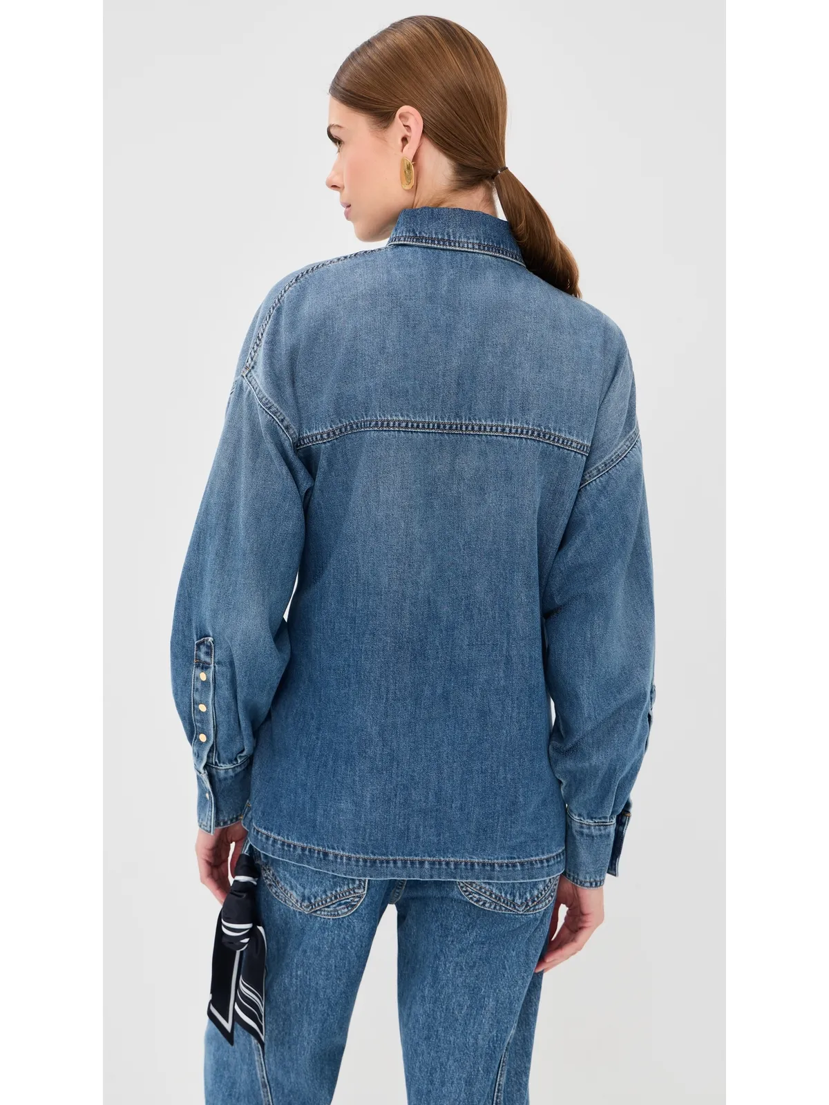 DARKPARK Paola テンセルデニム Wrapped シャツ - 画像3