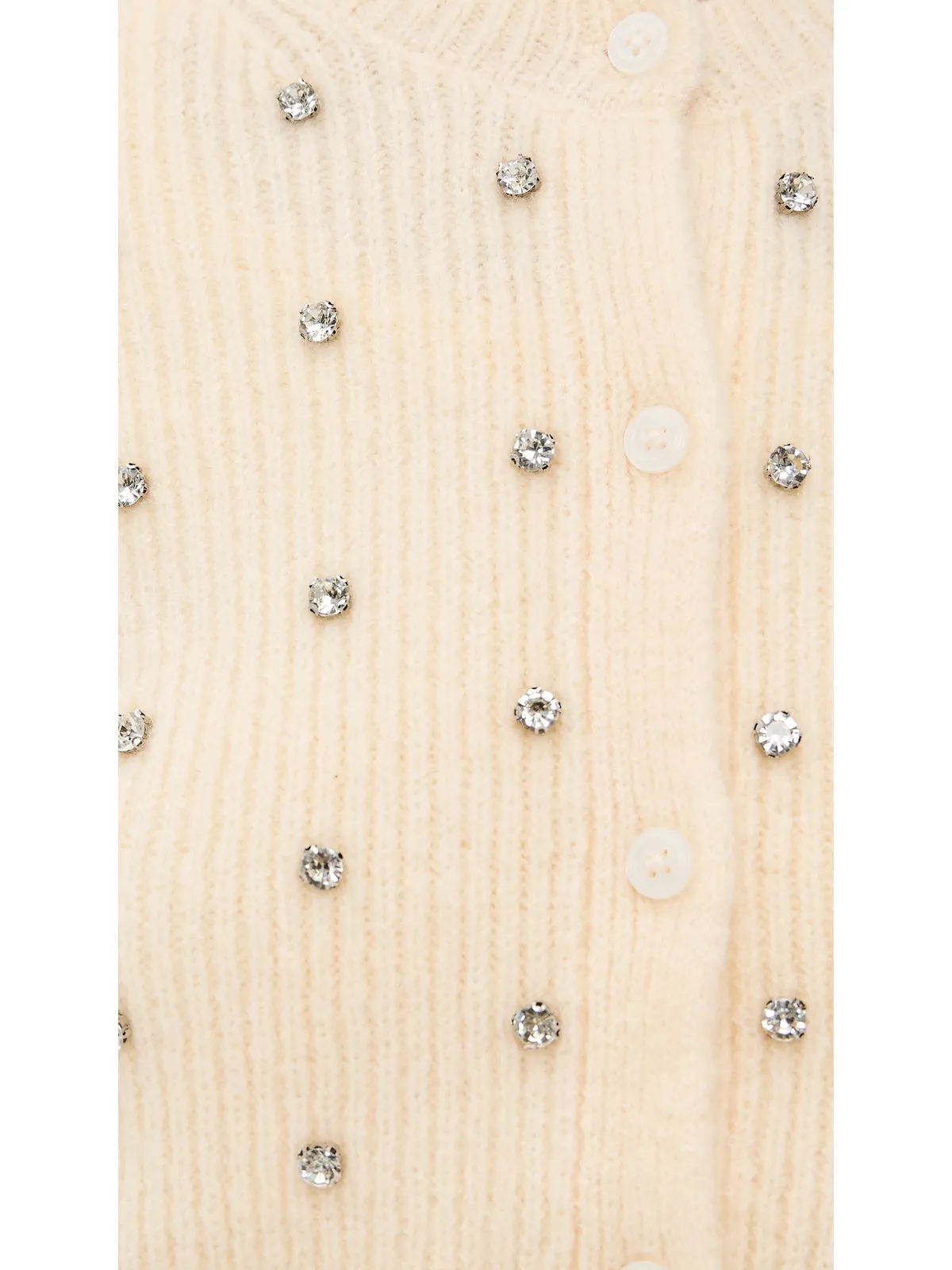 DAZE Muse Embellished Cardigan Ivory S - 画像6