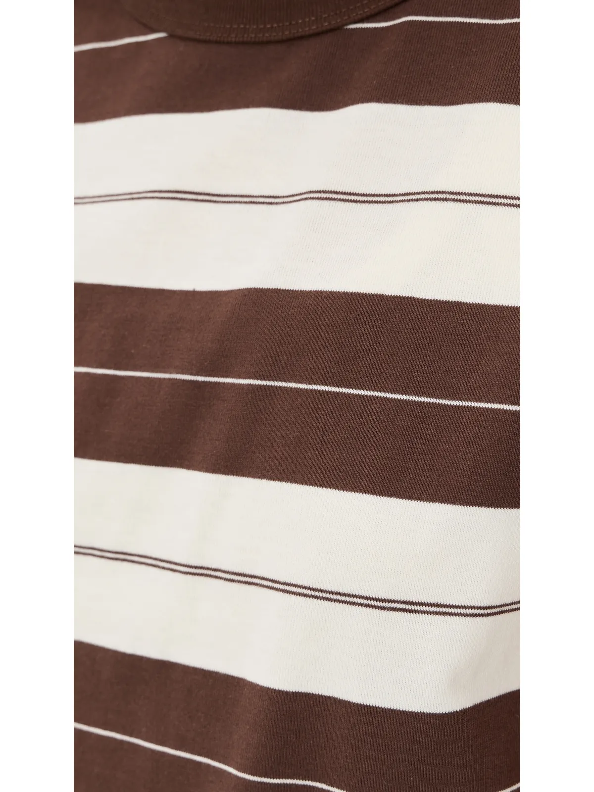 DAZE Zuma 半袖クルーネックTシャツ チョコレートストライプ - 画像6