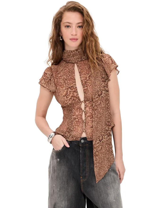 GUIZIO GUIZIO Ara Top Leopard Mの商品画像