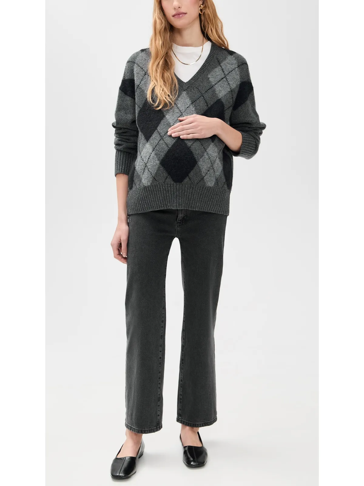 DL1961 Karmine Refined Wide Leg Maternity Jeans Nighshade (Vintage) - 画像5
