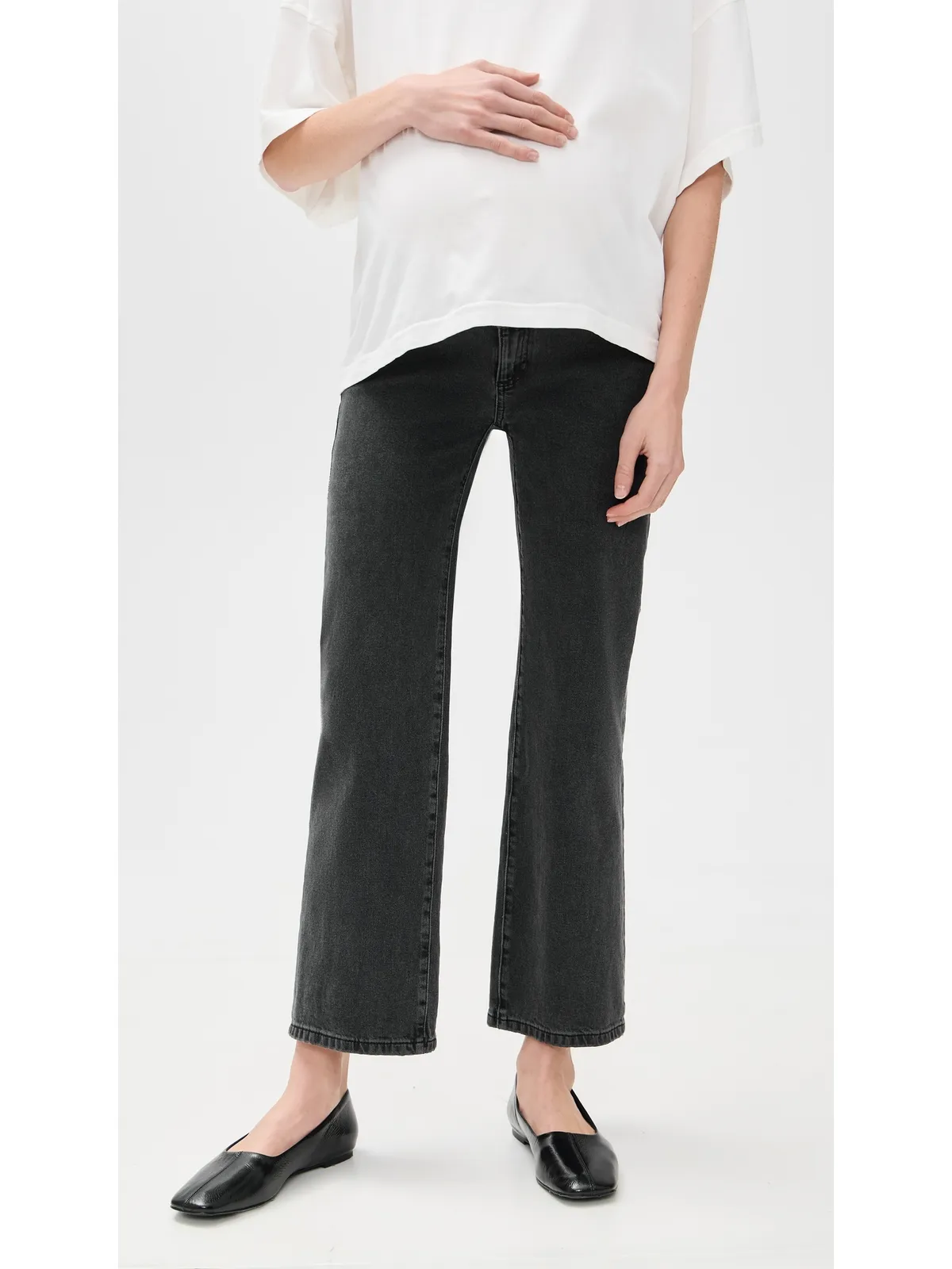 DL1961 Karmine Refined Wide Leg Maternity Jeans Nighshade (Vintage) - 画像2