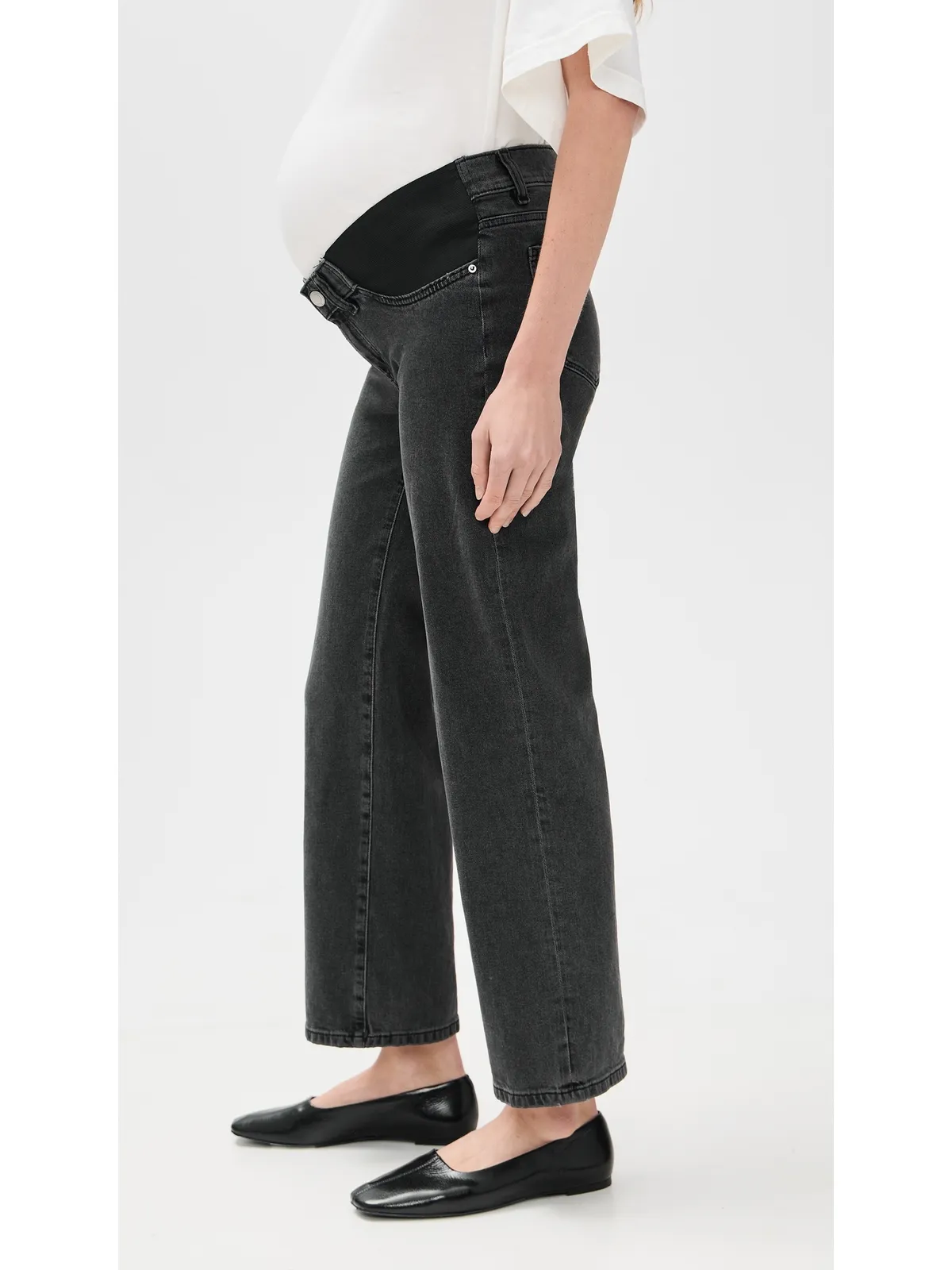 DL1961 Karmine Refined Wide Leg Maternity Jeans Nighshade (Vintage) - 画像4