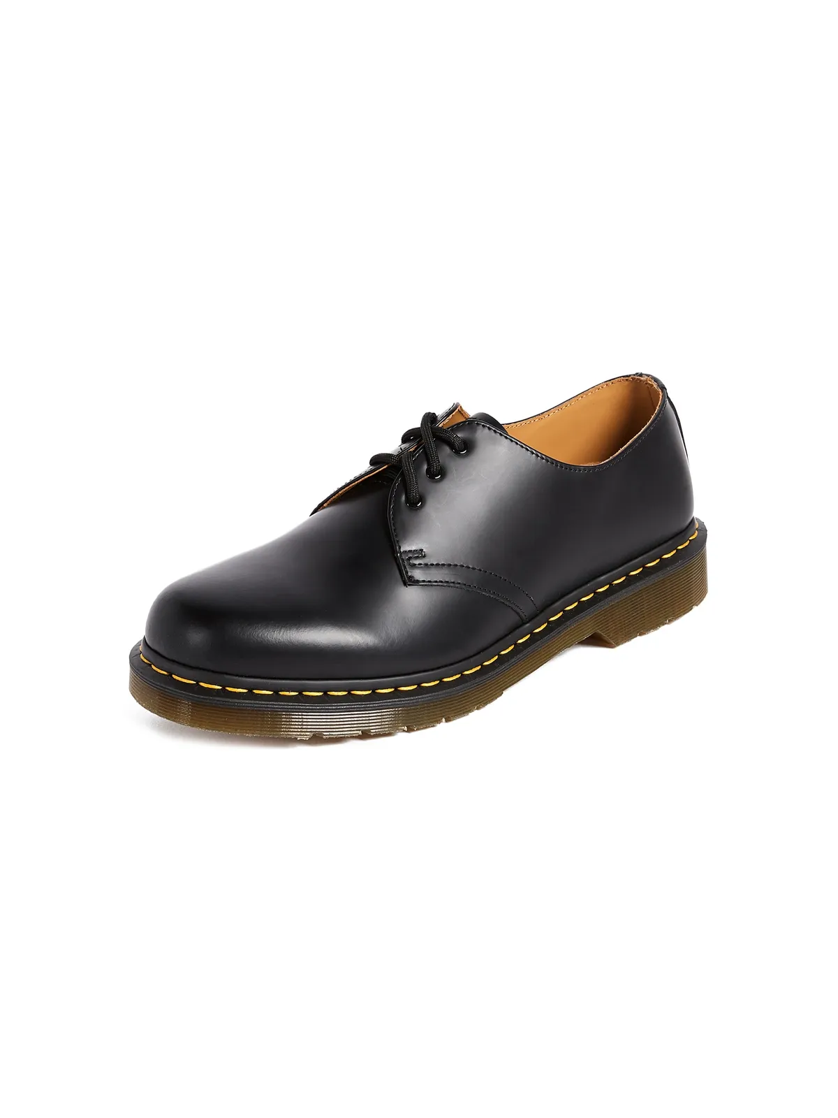 Dr. Martens 1461 3 Eye Gibson Lace Up ブラック - 画像1