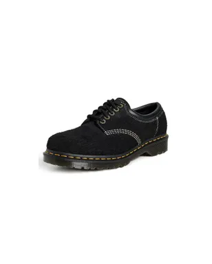 Dr. Martens ブラック ロングナップドスエード ロー ブーツ - サムネイル1