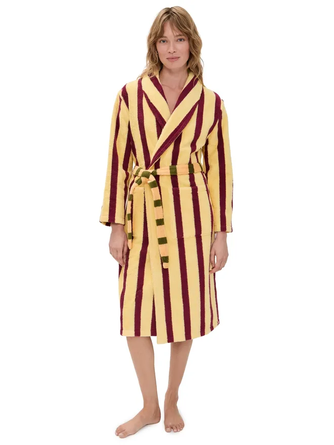 Dusen Dusen Dusen Dusen Stripe Bathrobe Ginkgoの商品画像