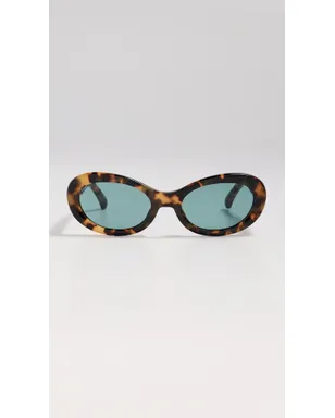 Dries Van Noten オーバル型サングラス - サムネイル2
