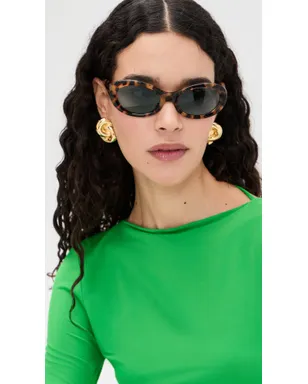 Dries Van Noten オーバル型サングラス - サムネイル3