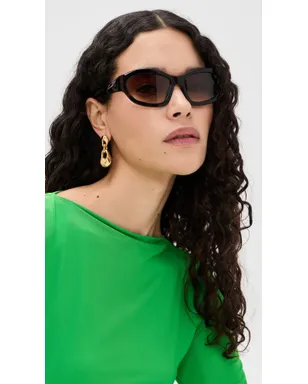 Dries Van Noten ラップサングラス べっ甲柄 ワンサイズ - サムネイル3