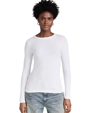 Enza Costa テクスチャードリブ クルーTシャツ - サムネイル1