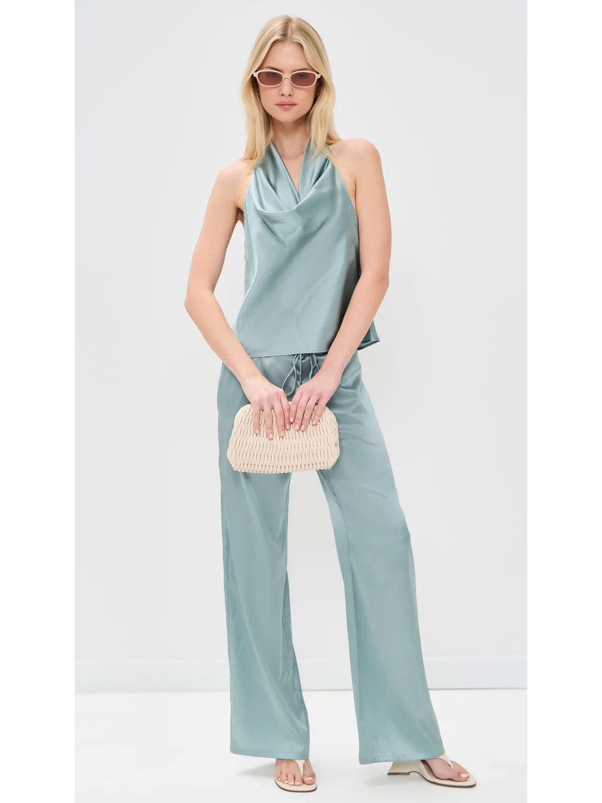 EB Denim カシアシルク ホルタートップ - 画像5