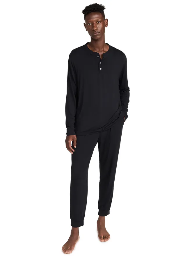 eberjey Eberjey ヘンリー モダル ロング PJ セットの商品画像