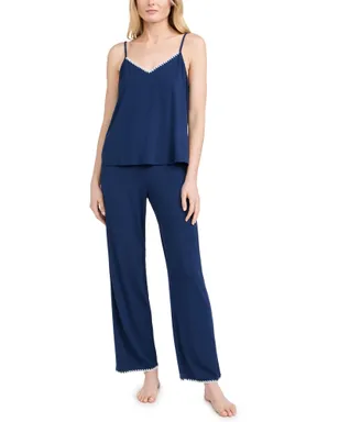 Eberjey Frida キャミソール＆パンツ パジャマセット Navy/Ivory - サムネイル1