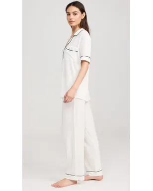 Eberjey ジゼル 半袖 ロング パジャマセット - サムネイル4