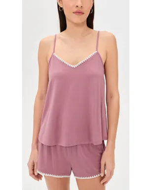 Eberjey Frida The Whip Stitch Cami and Shorts Set - サムネイル2
