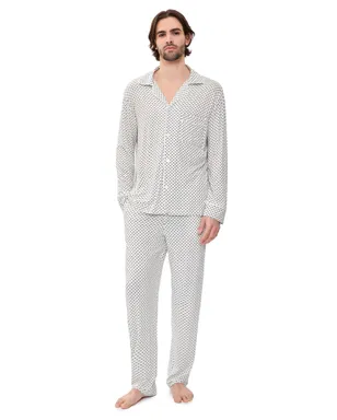 Eberjey William プリント ロングPJセット アイボリー - サムネイル1