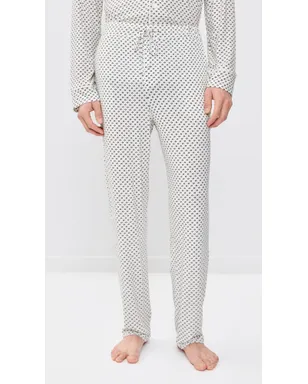 Eberjey William プリント ロングPJセット アイボリー - サムネイル5