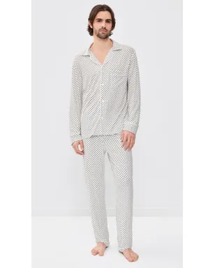 Eberjey William プリント ロングPJセット アイボリー - サムネイル2