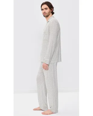 Eberjey William プリント ロングPJセット アイボリー - サムネイル4