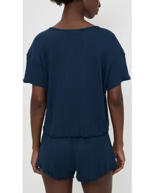 Eberjey ポイントエル・ショートスリーブTシャツ - サムネイル3