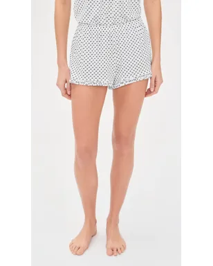 Eberjey ジゼル プリント キャミー＆ショーツ パジャマセット Tide Dot Ivory - サムネイル5