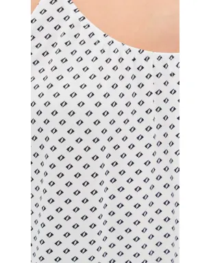 Eberjey ジゼル プリント キャミー＆ショーツ パジャマセット Tide Dot Ivory - サムネイル6