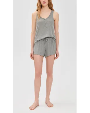 Eberjey Dream Rib Relax Shorts ダークヘザーグレー - サムネイル5