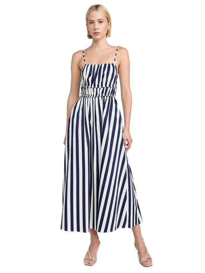 English Factory English Factory Stripe Sleeveless Maxi Dressの商品画像