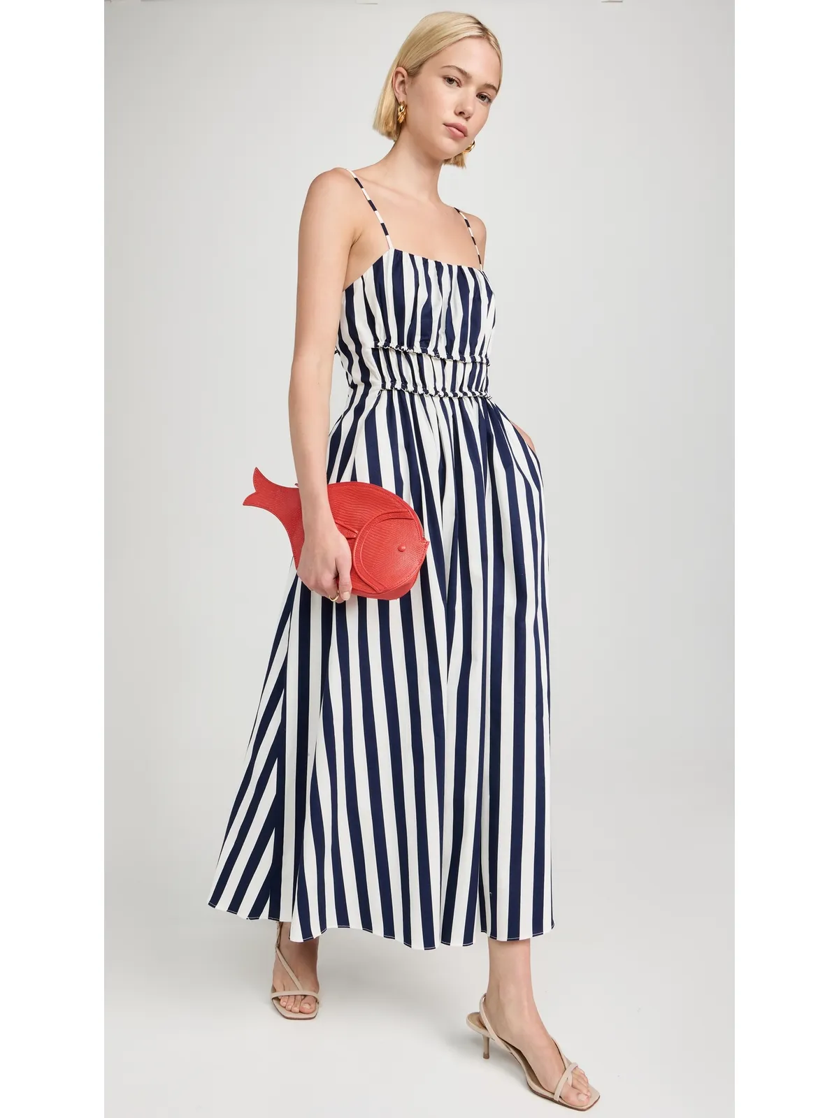 English Factory Stripe Sleeveless Maxi Dress - 画像5