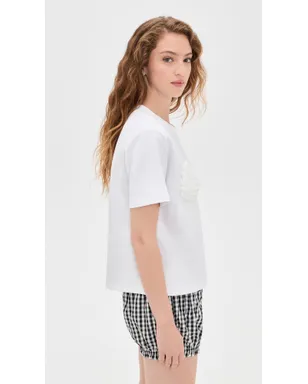 English Factory パールシェル柄Tシャツ - サムネイル4