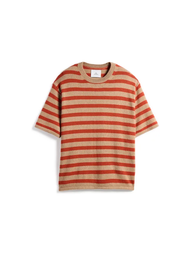 The Elder Statesman The Elder Statesman スカウトストライプ ニットTシャツの商品画像