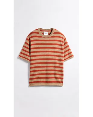 The Elder Statesman スカウトストライプ ニットTシャツ - サムネイル2
